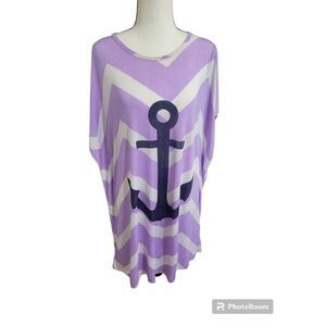 5th love Size M Nautical Anchor Swim Dress Cover Up